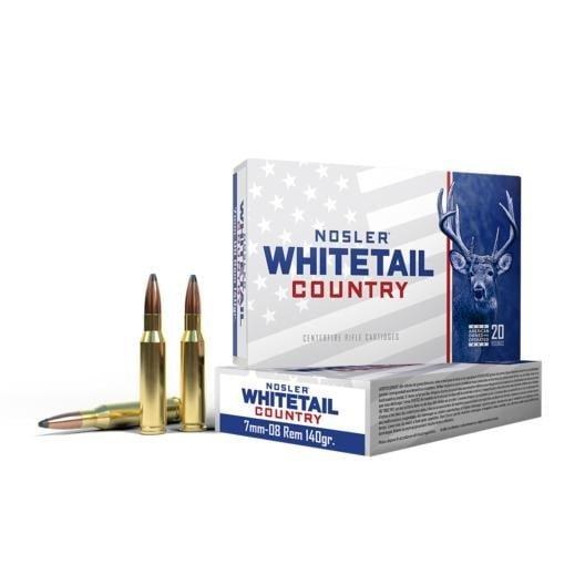 Nosler Whitetail Country 7mm-08 Rem 140gr Solid Base 40115