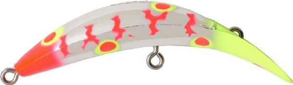 Yakima Bait Flatfish M-2 Fire Starter Metallic Silver Chartreuse Fire