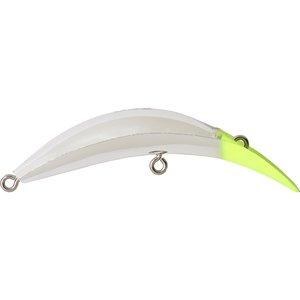 Yakima Bait Flatfish M-2 Metallic Silver Chartreuse Head