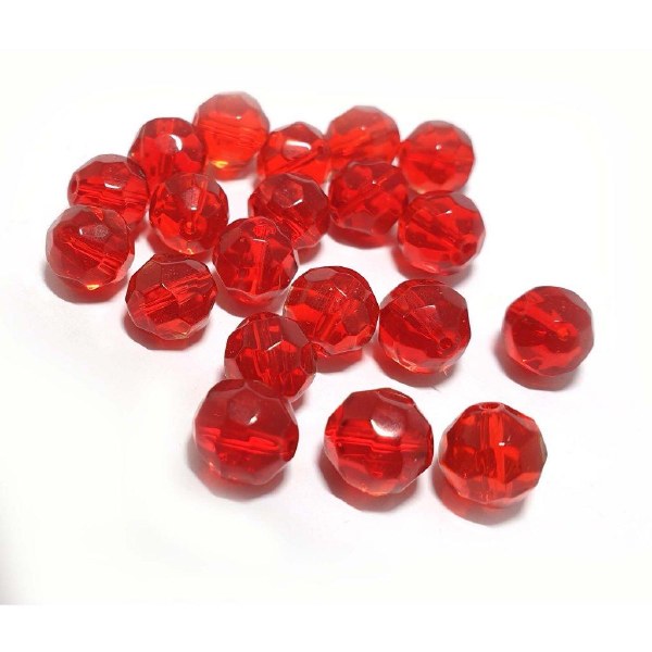 Yakima Bait Faceted Beads 4mm Red