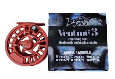 Dragonfly DV3R-56 Venture 3 Red Fly Reel 5/6 Die Cast