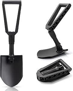 Maxam Folding Shovel Steel w/Nylon Pouch