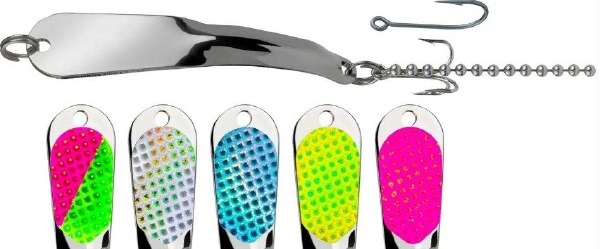 Iron Decoy Salty 5 Spoon Silver Assorted Prisms 1oz