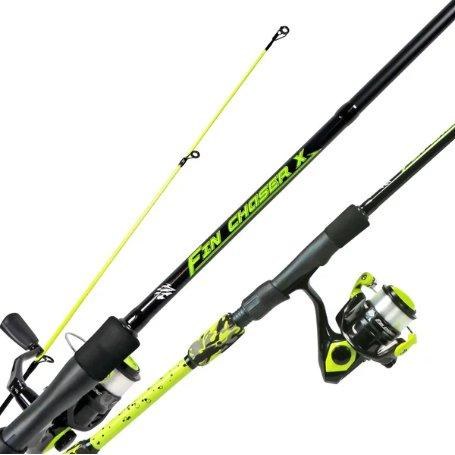 Okuma Fin Chaser Spinning Combo 6'0" 2pc Medium Light sz.20 Neon Green