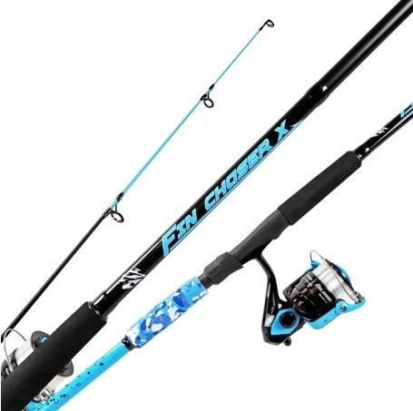 Okuma Fin Chaser Spinning Combo 6'0" 2pc Medium Light sz.20 Sky Blue