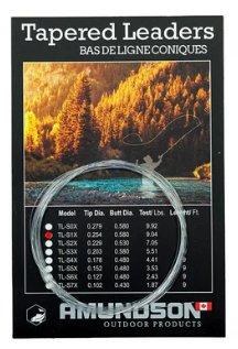 Amundson Tapered Leaders 4X Knotless Nylon 9'