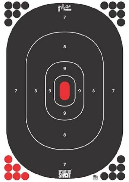 Pro-Shot 12" x 18" Silhouette Insert Splatter Shot  w/Peel Stick 5-Pack