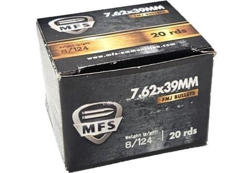 RUAG MFS 7.62x39 124gr FMJ Brass Case