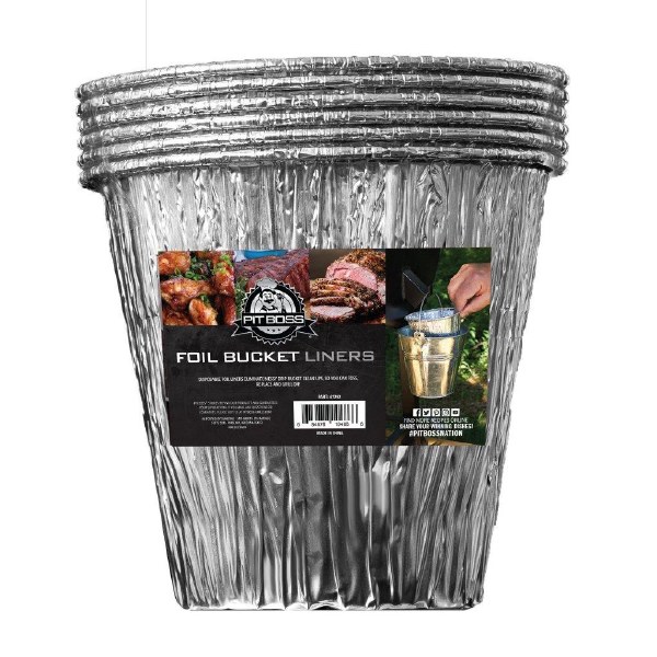 Pit Boss Grease Bucket Foil Liners 6pk