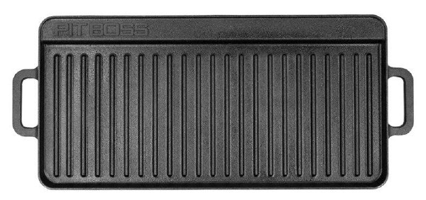 Pit Boss Reversible Cast Iron Griddle 10"x20" Pre-Seasoned