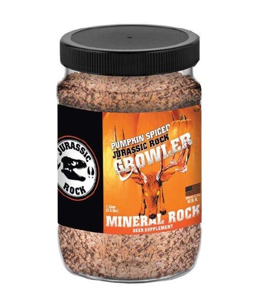 Jurassic Rock Growler Pumpkin Spice Mineral Lick Jar
