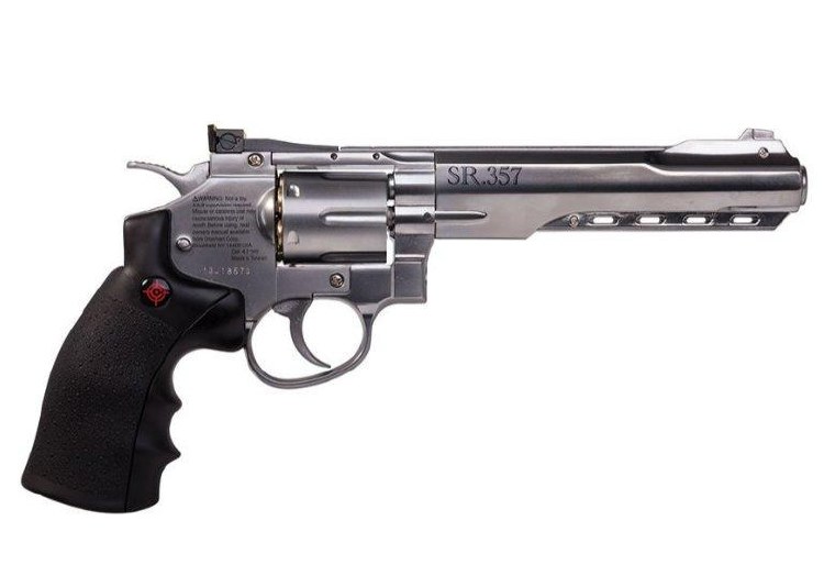 Crosman SR357 Silver Air Revolver 6-Round