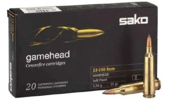 Sako Gamehead 22-250 Rem 55gr Soft Point