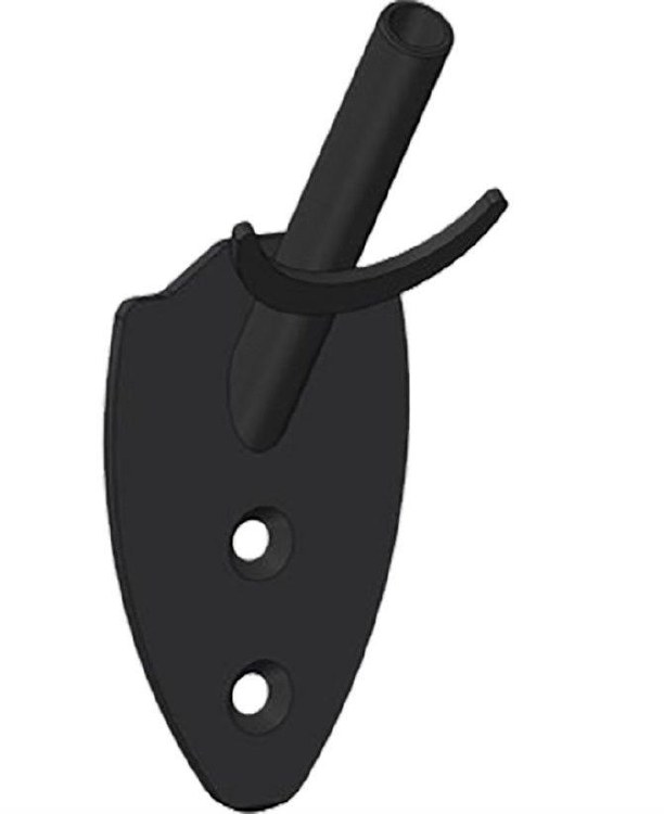 Skull Hooker The Hook Flush Wall Mount Black