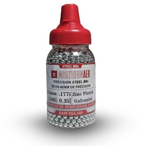 Northernaer Zinc Plated .177 Cal Steel BB 1500 Count