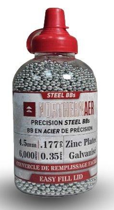 Northernaer Zinc Plated .177 Cal Steel BB 6000 Count
