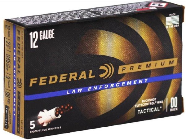 Federal Premium 12 Gauge 2 3/4" 00 Buck 1145 FPS 9 Pellets