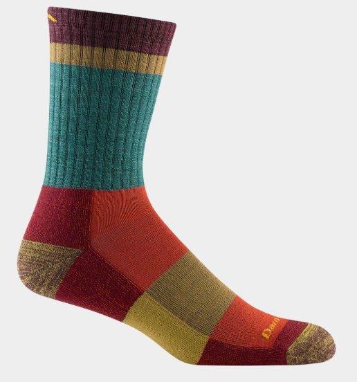 Darn Tough Hike/Trek 1924 Heady Stripe Mico Crew Teal Medium