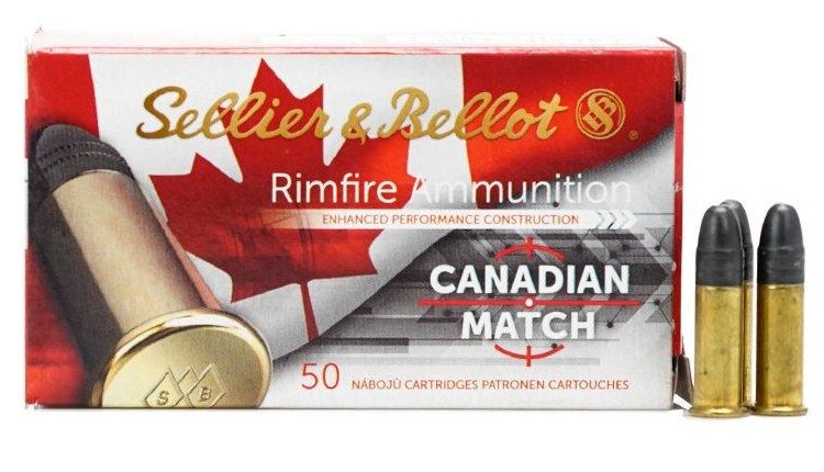 Sellier & Bellot Canadian Match 22lr 40gr Lead Round Nose 50ct