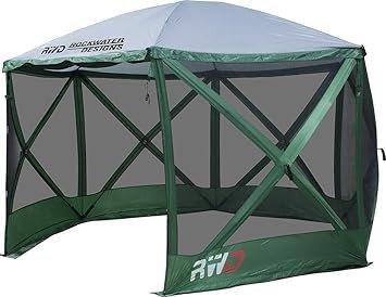 Rockwater Designs Kwik-Set Hexagon Gazebo w/Bug Mesh and Wind Panels