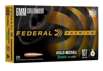 Federal Premium 6mm Creedmoor 107gr Sierra Matchking