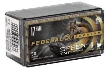Federal Premium 17HMR 17gr Speer TNT Hollow Point 50ct