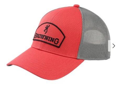 Browning Ladies Cap Browning Emblem Coral