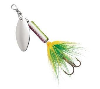 Blue Fox Whip Tail Deep Runner Sz.2 Black Chartreuse Pink