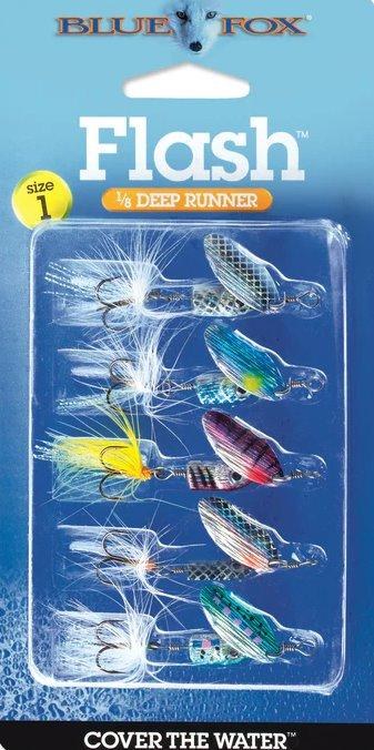 Blue Fox Flash Spinner Kit 1/8oz 5pk Assorted