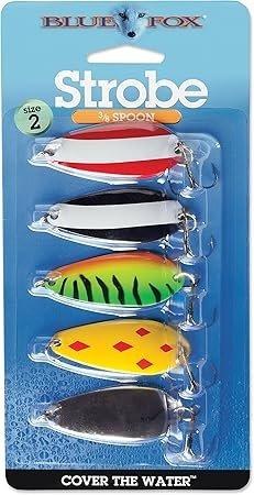 Blue Fox Strobe Spoon 3/8oz 5pk Assorted