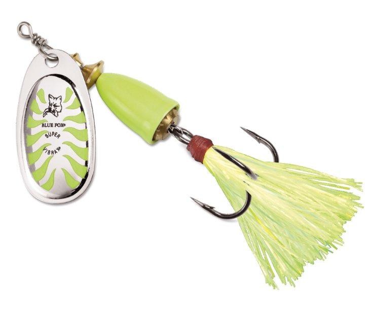 Blue Fox Classic Vibrax Glow #4 Chartreuse 3/8oz