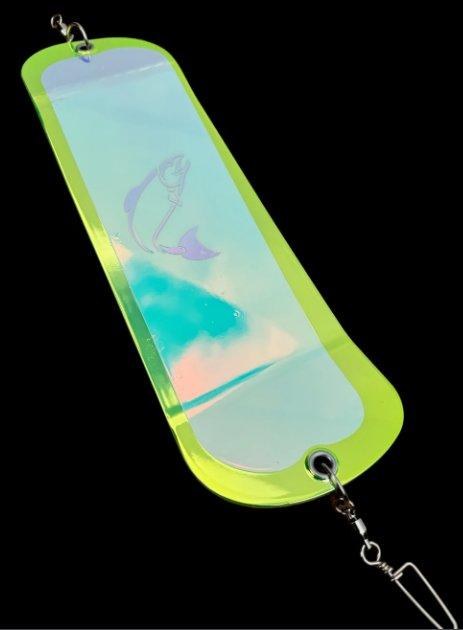 Westcoast Tackle UV Electro Mirror Flasher Chartreuse 1605