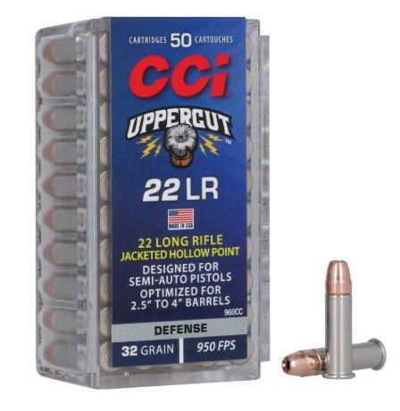 CCI Uppercut 22LR 32gr Jacketed Hollow Point 50ct 950fps