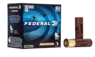 Federal Speed SHok 10ga 3.5" 1.5oz BBB Steel 25ct
