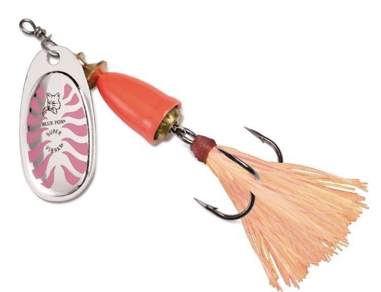Blue Fox Classic Vibrax Glow #5 Pink Orange 7/16oz
