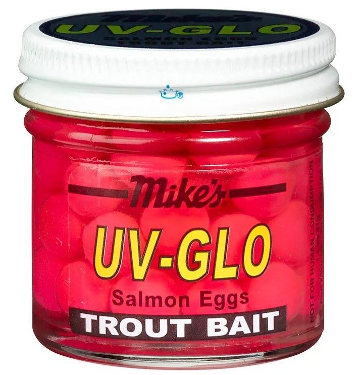 Atlas Mike's Salmon Eggs UV Glow Trout Bait Pink (Cerise)