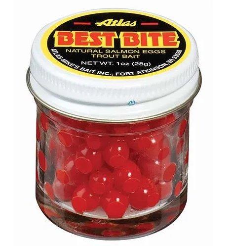 Atlas Mikes Best Bite Trout Bait Salmon Eggs Red