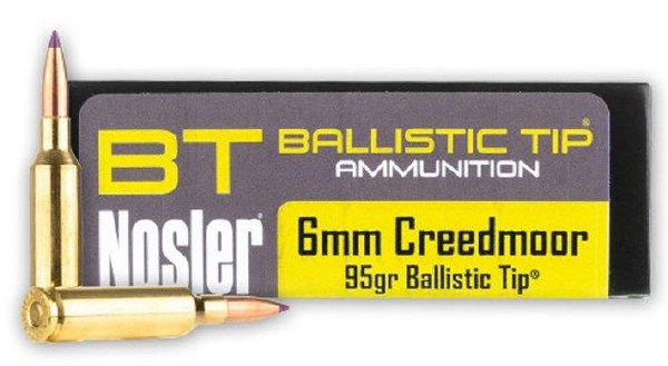 Nosler Ballistic Tip 6mm Creedmoor 95gr