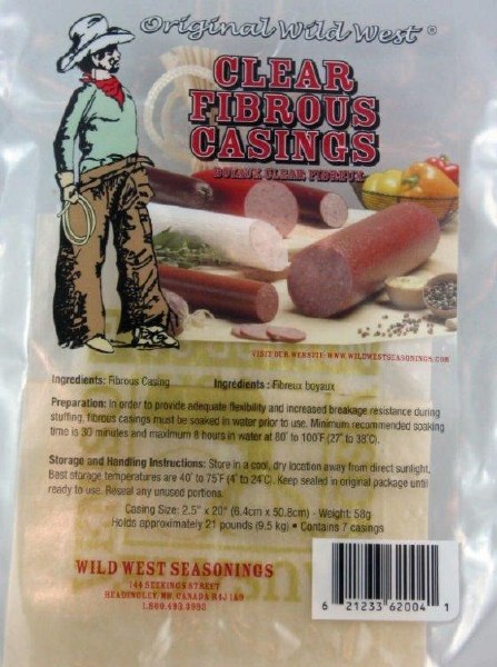 Original Wild West Fibrous Casing 2.5X20