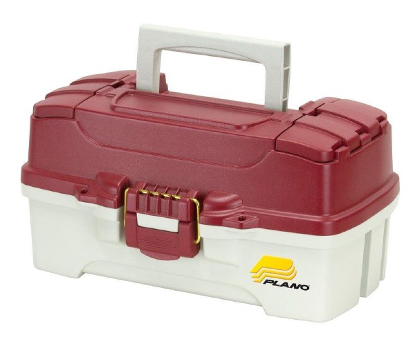 Plano 620106 1-Tray Tackle Box Met. Red/Off white