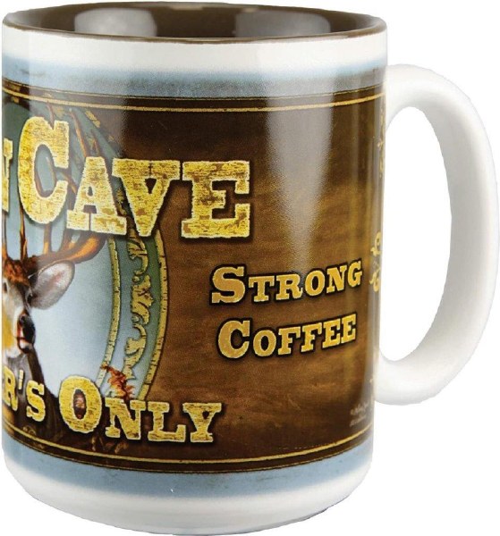 Rivers Edge Ceramic Mug Man Cave Deer 2455