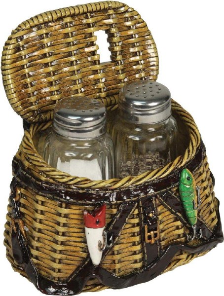 Rivers Edge Fishing Creel Salt & Pepper Set