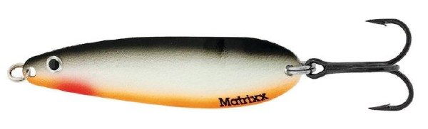Blue Fox Matrixx Spoon 5.5" Black Pearl Orange