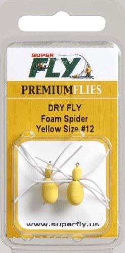 Superfly Dry Fly #12 Foam Spider Ant Yellow