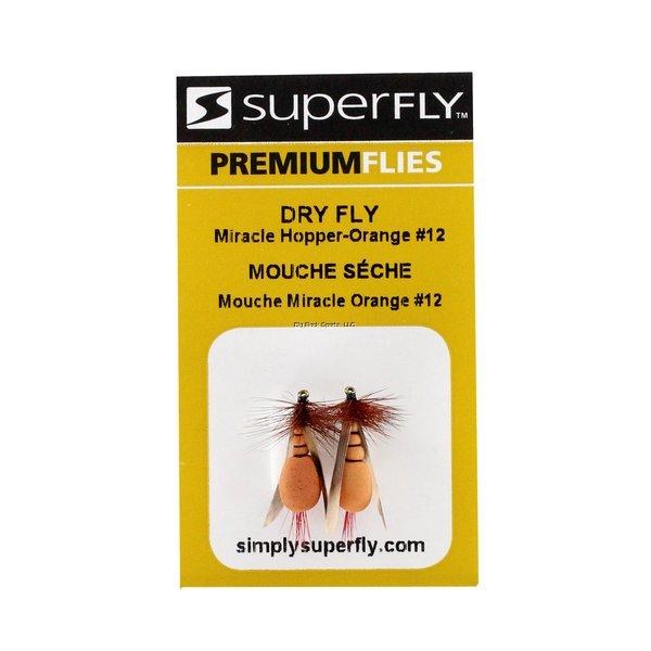Superfly Dry Fly #12 Miracle Hopper Orange