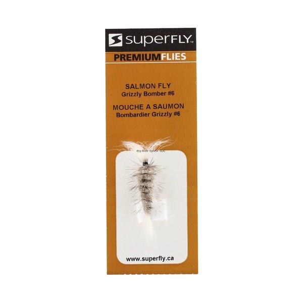 Superfly Salmon Fly #6 Grizzly Bomber