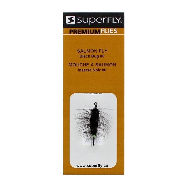 Superfly Salmon Fly #6 Salmon Bug Black