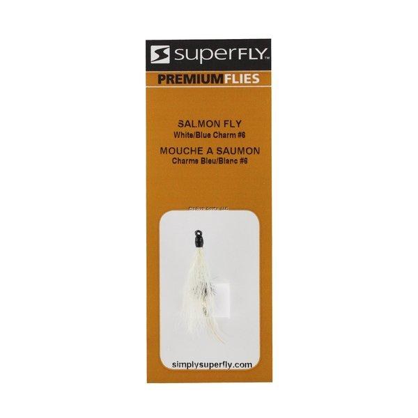 Superfly Salmon Fly #6 White/Blue Charm