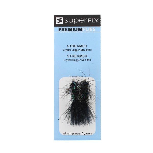 Superfly Streamer #10 Crystal Bugger Black
