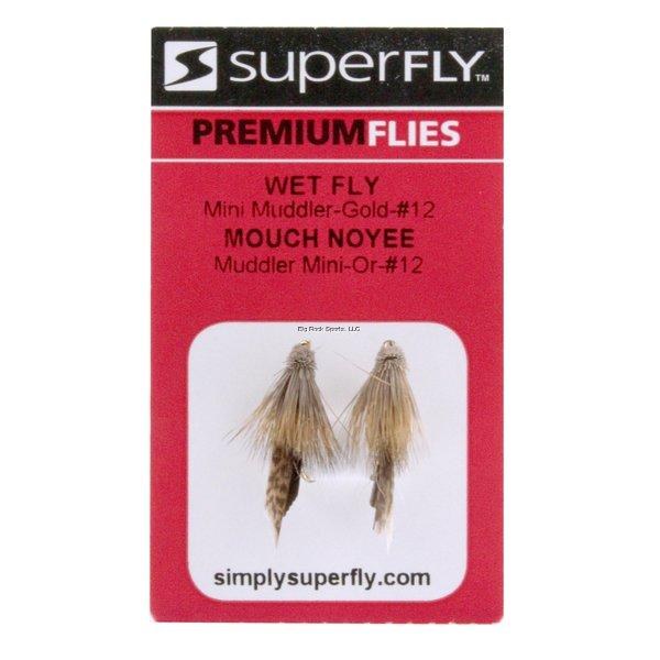 Superfly Wet Fly #12 Mini Muddler Gold